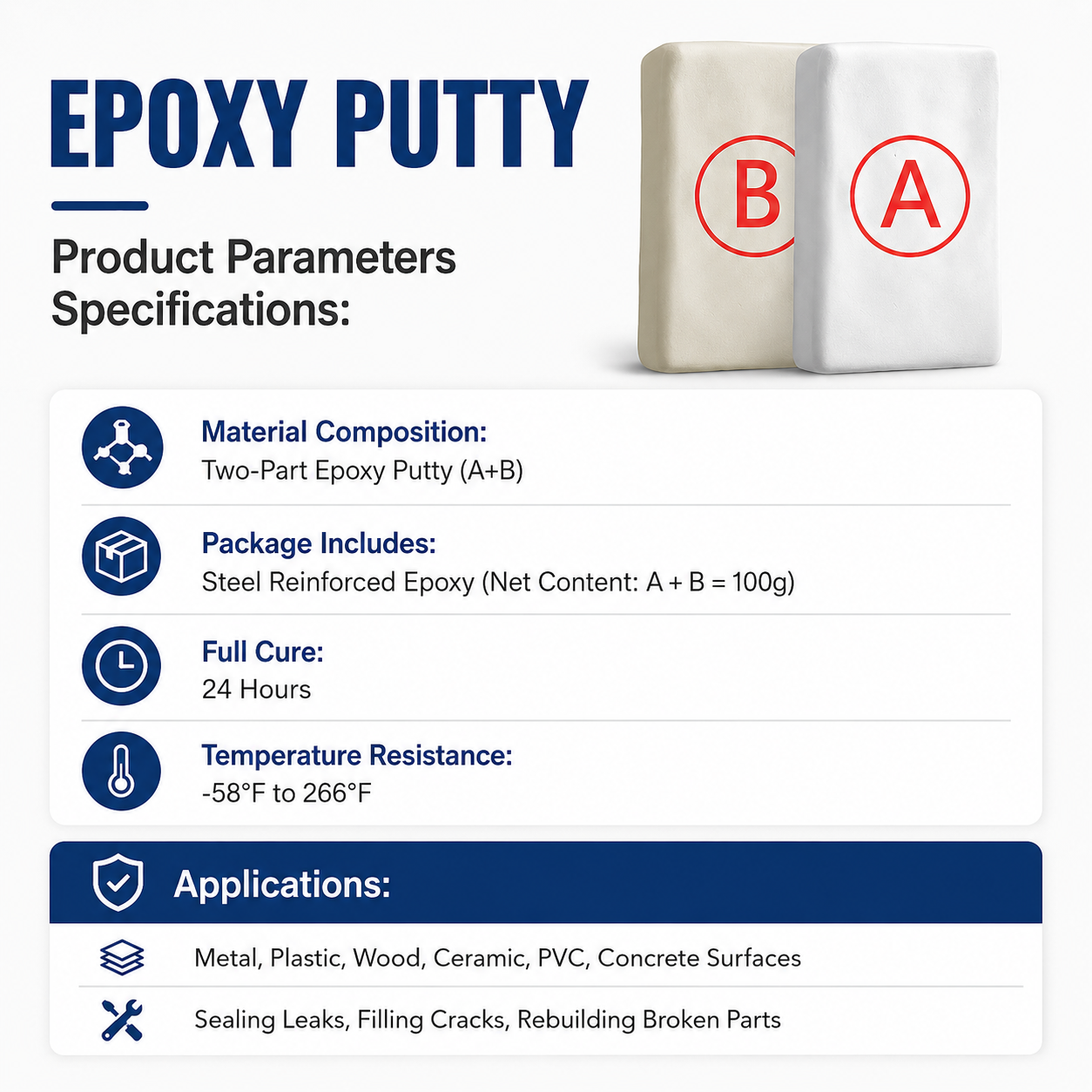 💥SAVE 50% NOW —  Steel-Reinforced Epoxy Repair Putty | Multi-Surface Repair Stick for Metal, Wood, Plastic, Ceramic, Pipes & Cracks🏠