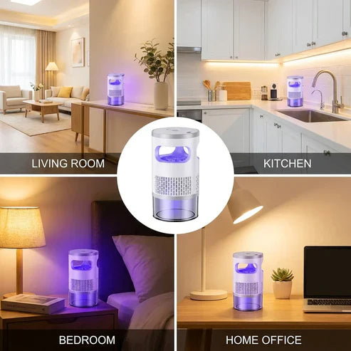 Last 50%off    Indoor Flying Insect Trap with UV Light and Suction Fan, Plug-In Bug Catcher for Home, Kitchen, Bedroom and Office